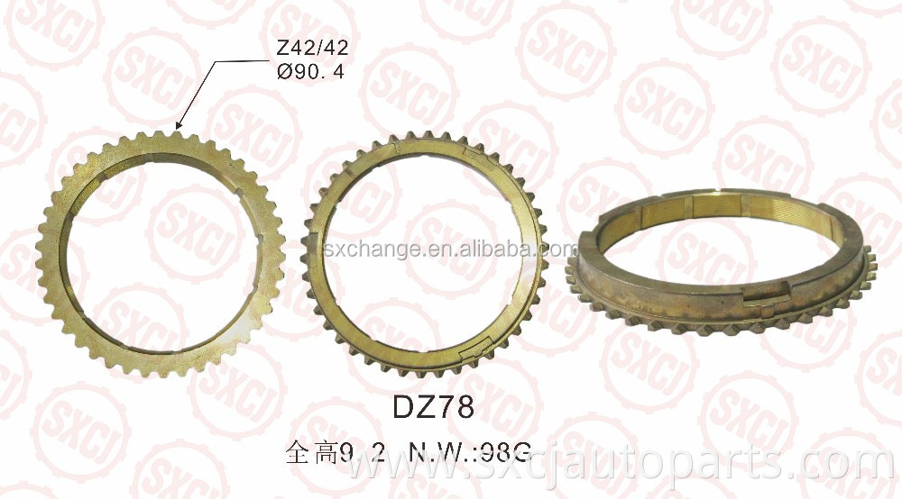 Factory price Auto parts Manual gearbox parts Transmission Brass Synchronizer Ring